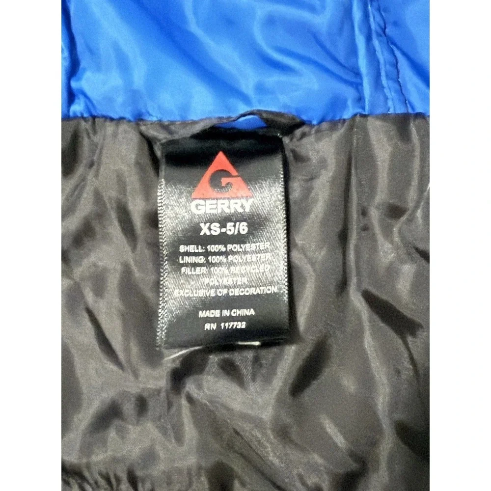 Gerry Lightweight Down Puffer Jacket Black Boys Size XS 5-6‎